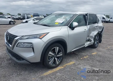 2021 Nissan Rogue Sl Fwd из США, поврежденный, VIN 5N1AT3CAXMC758137